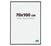 Your Decoration - Picture Frame 70x100 cm - Black Matte - Decorative Wall Frame in Plastic with Antireflection - Frame 70x100 - Evry