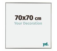 Your Decoration - Picture Frame 70x70 cm - Champagne - Decorative Wall Frame in Plastic with Antireflection - Frame 70x70 - Evry