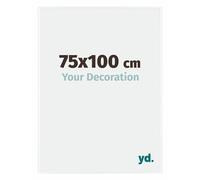 Your Decoration - Picture Frame 75x100 cm - White High Gloss - Decorative Wall Frame in Plastic with Antireflection - Frame 75x100 - Evry