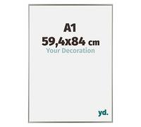 Your Decoration - Picture Frame A1 59,4x84 cm - Champagne - Decorative Wall Frame in Plastic with Antireflection - Frame A1 59,4x84 - Evry