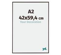Your Decoration - Picture Frame A2 42x59,4 cm - Anthracite - Decorative Wall Frame in Plastic with Antireflection - Frame A2 42x59,4 - Evry