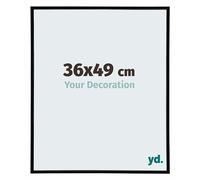 Your Decoration - Puzzle frame 36x49 - Black Matte - Puzzle frame 500-1000 Pieces - Plastic Photoframe - Annecy