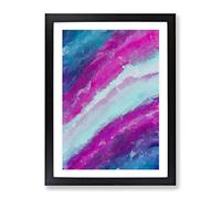 Your Destiny Abstract Framed Wall Art Print A2 Black
