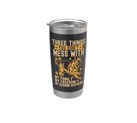 Your Don't Mess with My Family Freedom German Shepherd Stainless Steel Insulated Tumbler