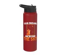 Your Dreams are Beyond The Sky Cat Space Stainless Steel Insulated Water Bottle