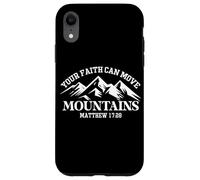 Your Faith Can Move Mountains Motivational Quote Design Case for iPhone XR