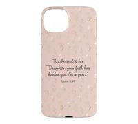 Your Faith Has Healed You Go In Peace Luke 8:48 Florals Case for iPhone 15 Plus