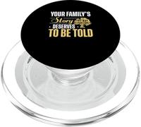 Your Family's Story Deserves To Be Told Funny Genealogists PopSockets PopGrip for MagSafe