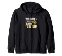 Your Family's Story Deserves To Be Told Funny Genealogists Zip Hoodie