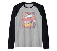 Your Feelings are Valid Funny Saying Botanical Florals Raglan Baseball Tee