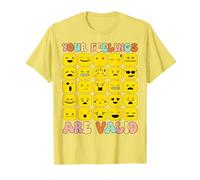 Your Feelings are Valid Yellow Mental Health Awareness Week T-Shirt