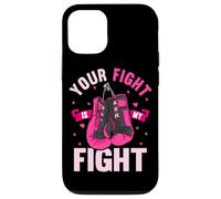 Your Fight My Fight Boxing Gloves Breast Cancer Awareness Case for iPhone 12/12 Pro