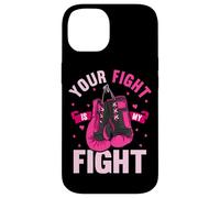 Your Fight My Fight Boxing Gloves Breast Cancer Awareness Case for iPhone 14