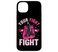 Your Fight My Fight Boxing Gloves Breast Cancer Awareness Case for iPhone 14 Plus