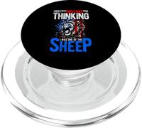 YOUR FIRST MISTAKE WAS THINKING I WAS ONE OF THE SHEEP Lion PopSockets PopGrip for MagSafe