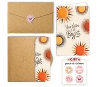 Your Future Is So Bright Congratulations Inspirational Graduation Card Warm and Encouraging Design for Graduate Student or Teen Heartfelt Message for Graduation Gift Single 5.3'' x 8'' Folded with