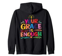 Your Grace Is Enough Christian Bible Verse Faith Zip Hoodie