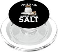 Your Hash Needs More Salt Cybersecurity Pun Software PopSockets PopGrip for MagSafe