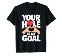 Your Hole is My Goal Cotton Shirt Black