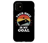 Your Hole Is My Goal Funny Cornhole Player Corn Star Case for iPhone 11