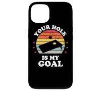 Your Hole Is My Goal Funny Cornhole Player Corn Star Case for iPhone 13