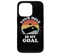 Your Hole Is My Goal Funny Cornhole Player Corn Star Case for iPhone 13 Pro