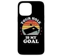 Your Hole Is My Goal Funny Cornhole Player Corn Star Case for iPhone 13 Pro Max