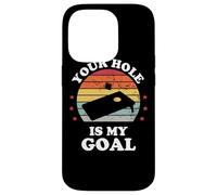 Your Hole Is My Goal Funny Cornhole Player Corn Star Case for iPhone 14 Pro