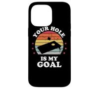 Your Hole Is My Goal Funny Cornhole Player Corn Star Case for iPhone 14 Pro Max