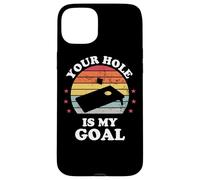 Your Hole Is My Goal Funny Cornhole Player Corn Star Case for iPhone 15 Plus