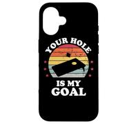 Your Hole Is My Goal Funny Cornhole Player Corn Star Case for iPhone 16