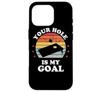 Your Hole Is My Goal Funny Cornhole Player Corn Star Case for iPhone 16 Pro