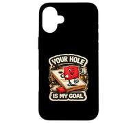 Your Hole Is My Goal Funny Cornhole Player Design Case for iPhone 16 Plus