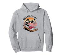 Your Hole Is My Goal Funny Cornhole Pullover Hoodie