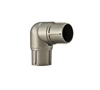 Your Home Online 19mm & 28mm Single Corner Bay Window Curtain Pole Elbow Joint Connector Bracket Rod (Satin Chrome, 19mm Diameter Poles)