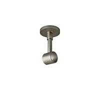 Your Home Online 19mm and 28mm Curtain Pole Rod Ceiling Hanger Bracket Holder Support Metal Brushed Chrome Brass Black Copper (Satin Chrome, 19mm)