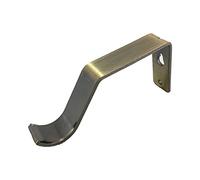 Your Home Online 28mm Curtain Pole Passing Bracket For C Rings & Bay Window (Antique Brass)