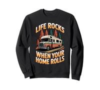 Your Home Rolls Outdoor Mountain Road Trips Van Motorhome RV Sweatshirt