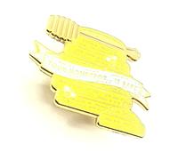 Your Honeypot... Is Bare Honey Bumble Bee Metal Enamel Yellow Pin Badge