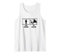 Your Husband My Husband Piano Wife Funny Pianist Tank Top
