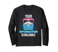 Your Information is Valuable Cyber Security Treasure Chest Long Sleeve T-Shirt
