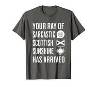 Your Little Ray of Sarcastic Scottish Sunshine Has Arrived T-Shirt, Men, Asphalt Grey, 6X-Large