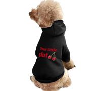 Your Little Slut Funny Dog Hoodie Sweatshirts Pet Pullover Puppy Cats Clothes for Small Medium Large