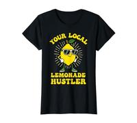 Your Local Lemonade Hustler Lemon Stand Funny Value Graphic T-Shirt, Women, Black, M