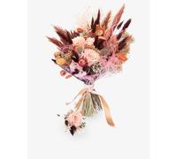 Your London Florist Burnt Orange Dried Bride’s Bouquet and Buttonhole Set
