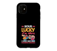 Your Lucky Im Here Playing Ukulele Funny Hawaiian Musician Case for iPhone 11
