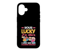 Your Lucky Im Here Playing Ukulele Funny Hawaiian Musician Case for iPhone 16