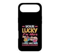 Your Lucky Im Here Playing Ukulele Funny Hawaiian Musician Case for iPhone Air