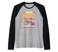 Your Lucky Im Here Playing Ukulele Funny Hawaiian Musician Raglan Baseball Tee