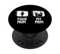 Your Mom My Mom Daughter Son Funny Blackjack Gambling PopSockets Adhesive PopGrip